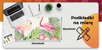Do pokoju dekoracja podkładka na blat Dwa flamingi