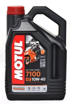 Olej silnikowy MOTUL 7100 10W40 4L +filtr oleju KN