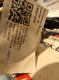 фото thumb №8, Bmw g01 g02 g05 g06 g07 g11 g12 g20 g26 g82 f98 стартер 8671505 1650km