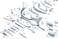 фото thumb №1, Заглушка фаркоп перед mercedes gle w167 оригинальный номер a1678857603