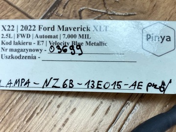 фото thumb №5, Лампа передняя преобразователь модуль led диоды ford maverick 2022+ usa