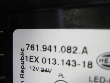 фото thumb №11, Лампа лампи vw touareg 761 рестайлінг чорний 761941082a права ліва повний led