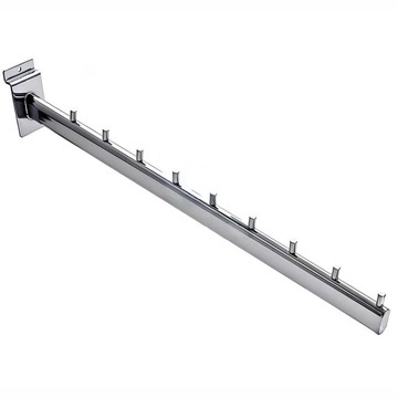 WIESZAK POCHYŁY OWAL 40cm 9N NA PANEL SLATWALL b1