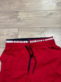 ПЛЯЖНЫЕ ШОРТЫ TOMMY HILFIGER TH КРАСИВЫЙ КРАСНЫЙ ЛОГОТИП M