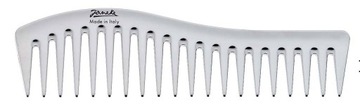 Расческа для волос JANEKE WAVY COMB CHROMIUM LINE, СЕРЕБРЯНАЯ