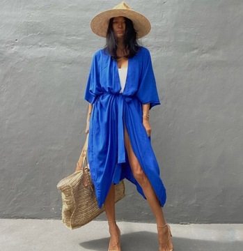 ПАРЕО для пляжа, платье ПОЛЕТ, длинная накидка, женская туника SUMMER BOHO