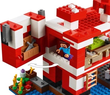 KLOCKI LEGO | MINECRAFT 21270 DOM GRZYBOWEJ KROWY NOWE DLA DZIECKA + TORBA