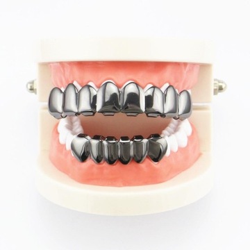Zestaw Luxury Caps Grills 6 Fang Grill w kolorze czarnym