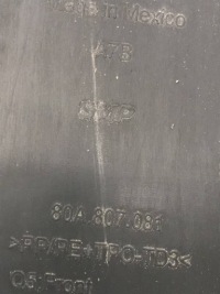 Audi q5 2 80a накладка верхній поперечина перед 80a807081 Київ, фото thumb