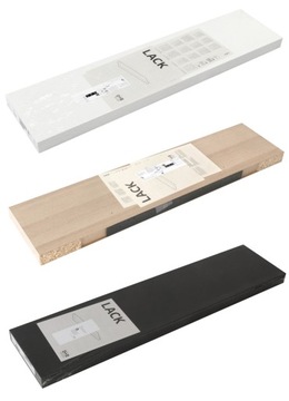 IKEA LACK - ПОЛКА НАСТЕННАЯ БЕЛАЯ ГЛЯНЦЕВАЯ 110X26X5см