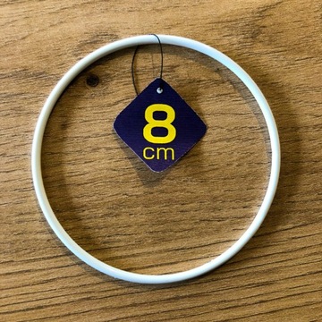 БЕЛОЕ кольцо для ловца снов 8 см DREAM CATCHER
