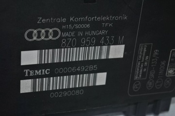 фото thumb №8, Блок управления модуль подушка безопасности audi a2 8z0959433m 00290080 00006492b5