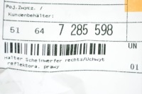 фото thumb №8, Bmw 3 f30 кронштейн фара правий 51647285598 7285598