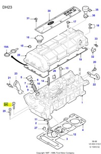 фото thumb №8, Болт головка ford galaxy 1994-2000 оригинальный номер 6615063