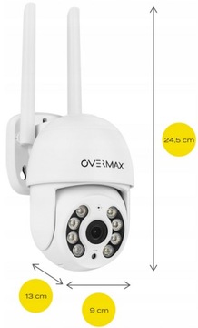 БЕСПРОВОДНАЯ УМНАЯ НАРУЖНАЯ IP-КАМЕРА WIFI FULL HD 2 МП НОЧНОЙ РЕЖИМ ЗУМ
