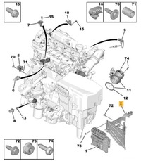 фото thumb №14, Корпус комп'ютер двигуна proace asu001-a4193 9808674780