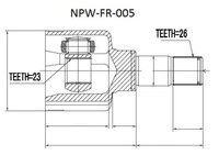 фото thumb №2, Шарнир внутренний ford focus 1.8di tdi tddi левый