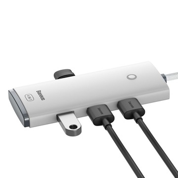 ПОРТАТИВНЫЙ АДАПТЕР-ХАБ BASEUS USB-C 4В1 4X USB-A 3.0 5 ГБ/С С КАБЕЛЕМ ДЛИНОЙ 1М