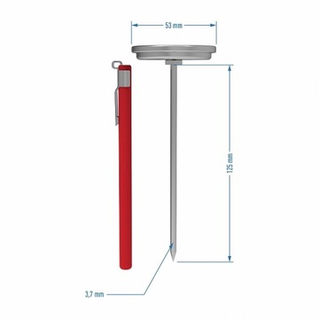 Термометр для ветчинницы 1,5 кг 3 кг, циферблат, 0-120°C