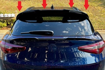 фото thumb №12, Спойлер do alfa romeo stelvio 2016-2021+ козирок abs тюнінг