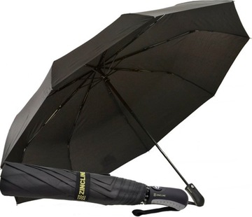 PARASOLKA MĘSKA PARASOL MĘSKI DAMSKI MOCNY CZARNY DUŻY 120CM AUTOMAT UNISEX