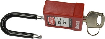 Замок навесной PANDUIT LOTO Lockout RED, сталь, 40 мм