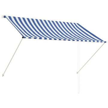 Складная маркиза vidaXL 200 x 150 см, синий и белый
