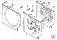 Защита вентилятора радиатора bmw 3 e46 17117507604 7507604 Цена, фото thumb