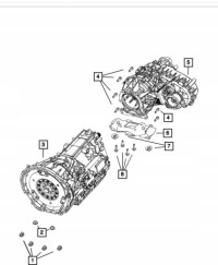 фото thumb №5, Подушка кронштейн кронштейн коробки передач jeep wrangler jl 18+ 2.0 l 68271535aa