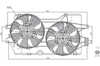 фото thumb №1, Nissens вентилятор радіатора з корпус chrysler