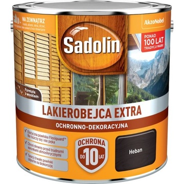 SADOLIN EXTRA МЯЧИЛЬНЫЙ ЛАК 2,5 Л ЭБОНИЕВЫЙ