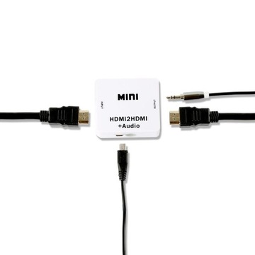 Адаптер Разветвитель изображения и звука с HDMI на HDMI Audio Jack 3.5 4Kx2K