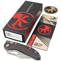 Автоматический нож Microtech Stitch S/E Black Aluminium, Stonewash