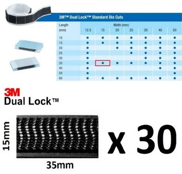 3M DUAL LOCK VELCRO SJ 3551 400 грибов SJ-3551