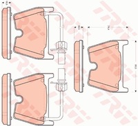 фото thumb №1, Тормозные колодки тормозной. audi rs4 06- перед