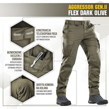 Тактические брюки M-Tac Aggressor Flex DO 28/34