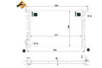 фото thumb №1, Nrf радіаторів mini cooper 1,6 01- nrf