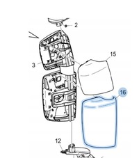 фото thumb №9, Scania r s крышка корпус защита зеркало правая белый 2119458