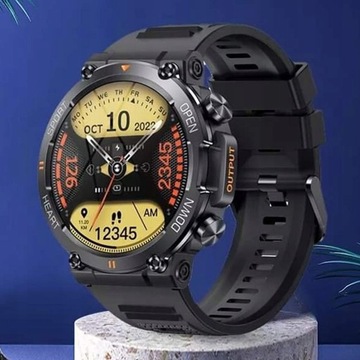 MĘSKI SMARTWATCH ZEGAREK SPORTOWY ROZMOWY MENU HD