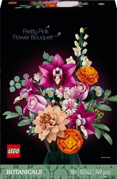 Lego Icons красивый букет розовых цветов 10342