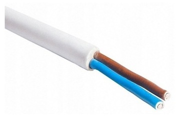 KABEL PRZEWÓD ELEKTRYCZNY INSTALACYJNY PŁASKI YDYp 2x1,5 mm 450/750V 3M
