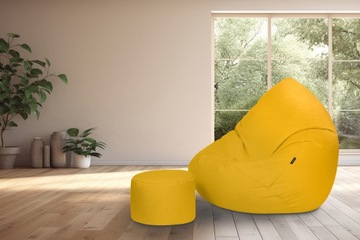 Сумка для стула Pouf Sako 130x100 см Желтый XXXXL Водонепроницаемый с ногами