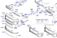 фото thumb №7, Kia niro de mk1 передня ліва зовнішня молдинг бампера 86557g5500 nowa o