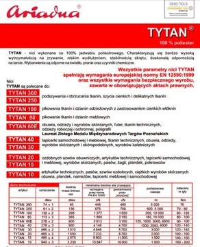 Nici TYTAN 40 Ariadna 1000m 2572 GRAFIT 11153
