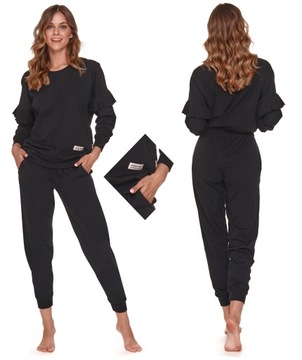 Женская пижама/спортивный костюм COTTON Doctor Nap BLACK M