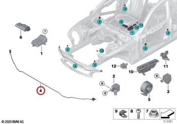 фото thumb №13, Датчик захисту пішоходів pts bmw f45 g42 g20 g21