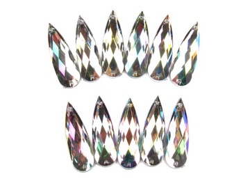 CYRKONIE DO PRZYSZYCIA ŁZA 5szt. 30x10mm