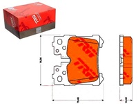 фото thumb №1, Тормозные колодки тормозные lexus задняя ls 460 06- trw
