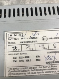 фото thumb №5, Радио проигрыватель cd mp3 hyundai i20 lift