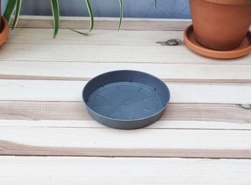 Podstawka pod doniczkę okrągła Lofly SZARA 10,5cm